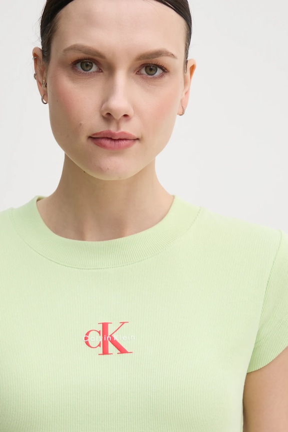 Calvin Klein Jeans t-shirt da donna verde LV047AB802