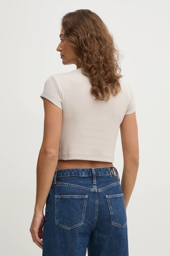 Îmbrăcăminte Calvin Klein Jeans tricou femei LV047AB802 bej