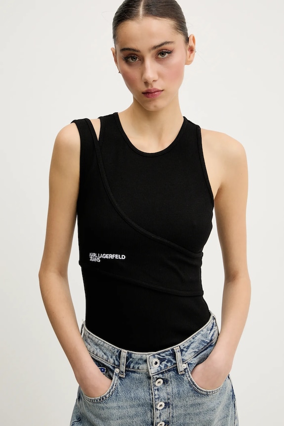 Top Karl Lagerfeld Jeans čierna A2W17022