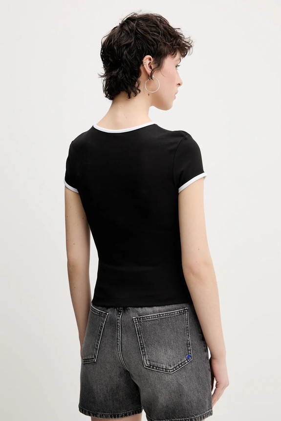 Ρούχα Μπλουζάκι Karl Lagerfeld Jeans A2W17098 μαύρο
