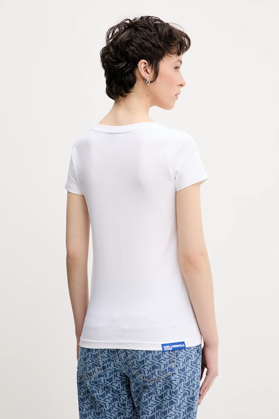 Odjeća Majica kratkih rukava Karl Lagerfeld Jeans A2W17097 bijela
