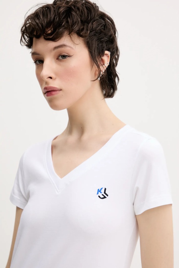 Majica kratkih rukava Karl Lagerfeld Jeans bijela A2W17097
