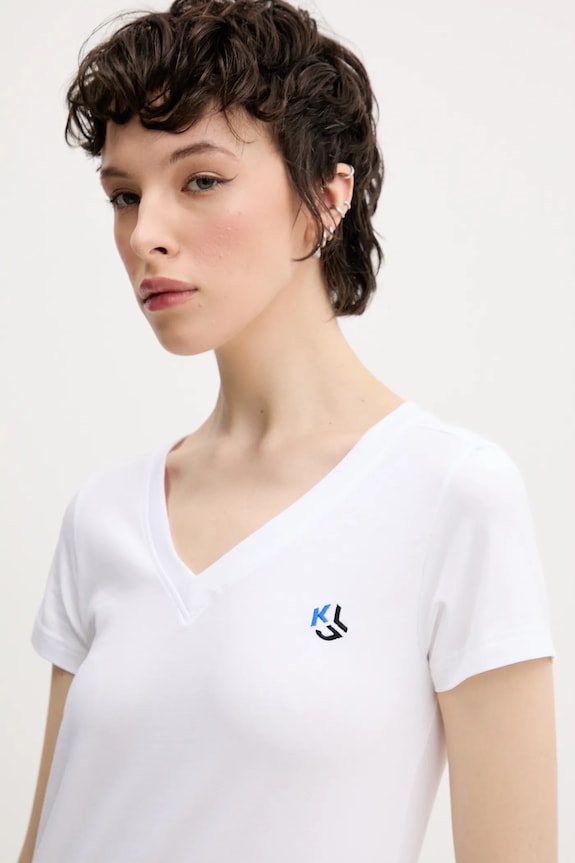 Majica kratkih rukava Karl Lagerfeld Jeans bijela A2W17097