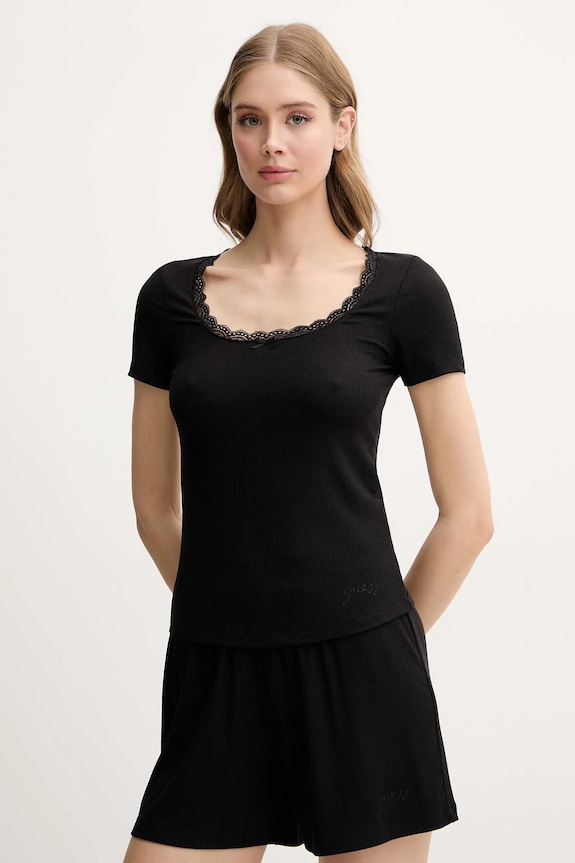 Футболка Guess LIA slim чёрный O5GP02.KCQ72