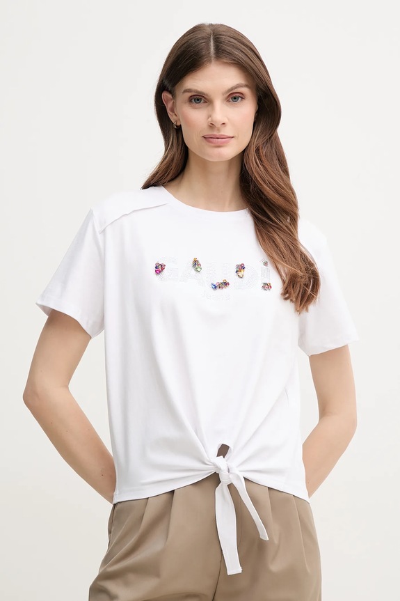 Gaudi t-shirt aplikacja biały 511BD64026