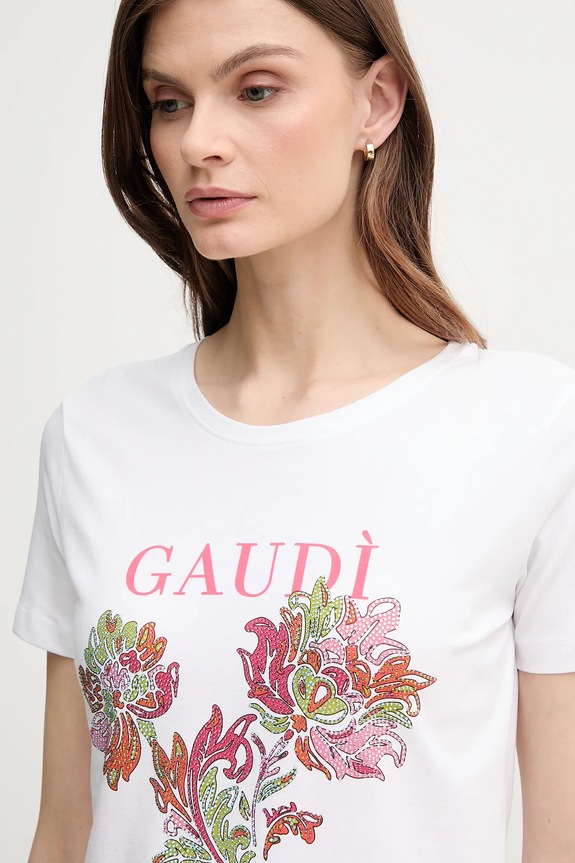 Μπλουζάκι Gaudi λευκό 511BD64036
