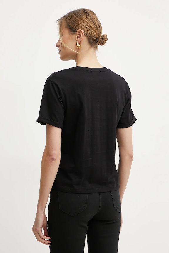 Pamučna majica Morgan DOUTI DOUTI crna SS25