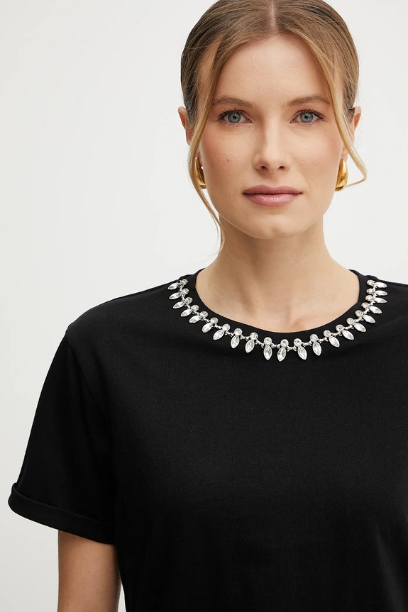 Odjeća Pamučna majica Morgan DOUTI DOUTI crna