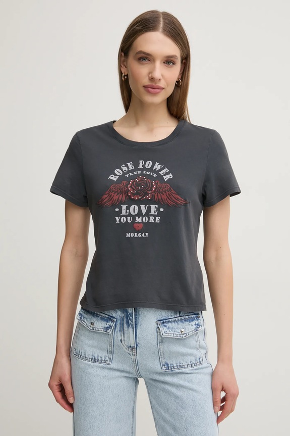 Morgan t-shirt DPOWER grigio DPOWER