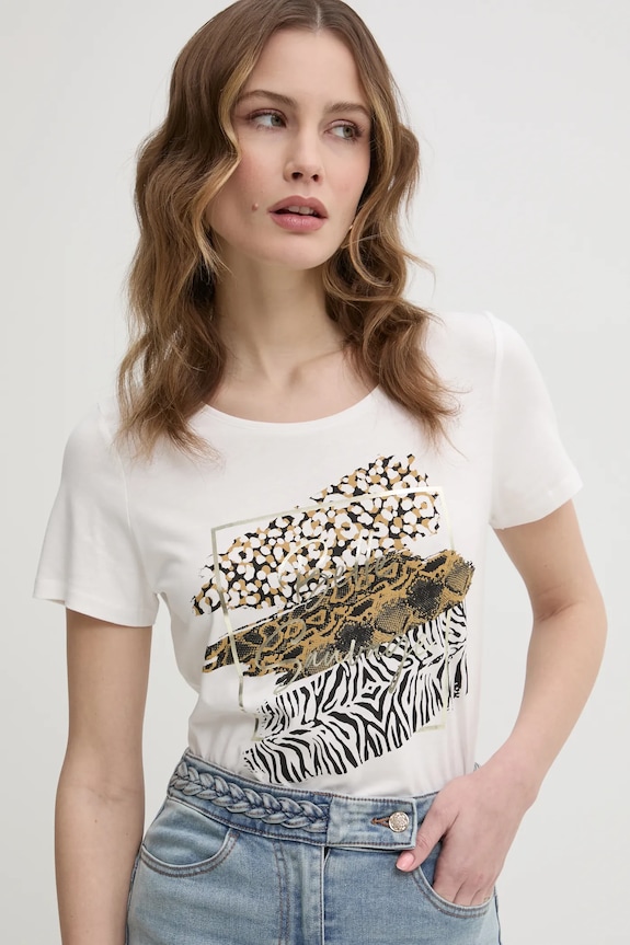 Morgan t-shirt DSAFA beżowy DSAFA
