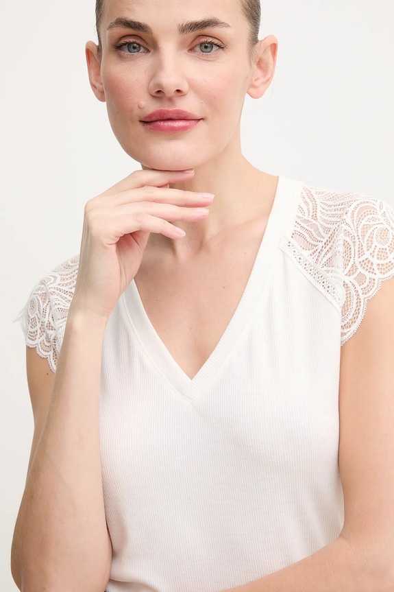 Majica kratkih rukava Morgan DMEG bijela DMEG