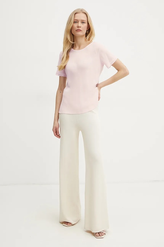 Fracomina t-shirt FP25ST3054W77301 rosa SS25