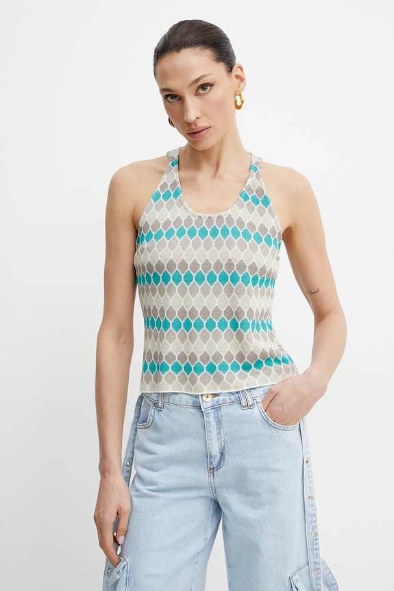Top Fracomina slim béžová FS25ST4005K414F8