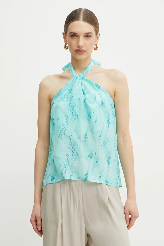 Top Fracomina casual τιρκουάζ FS25ST1008W422J3