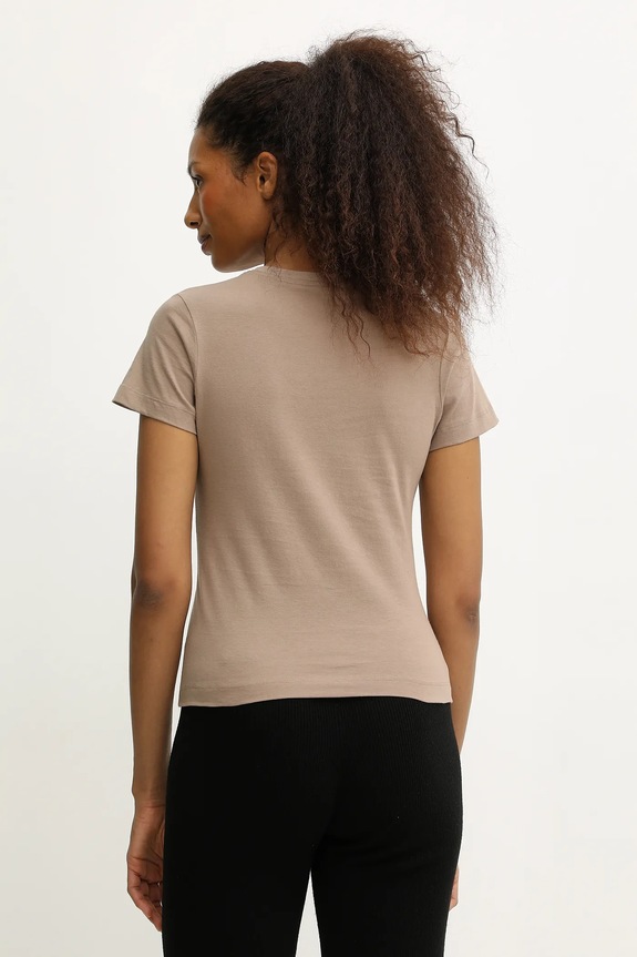 Odzież Guess t-shirt bawełniany NARCISO V5GI10.K9RM1 beżowy