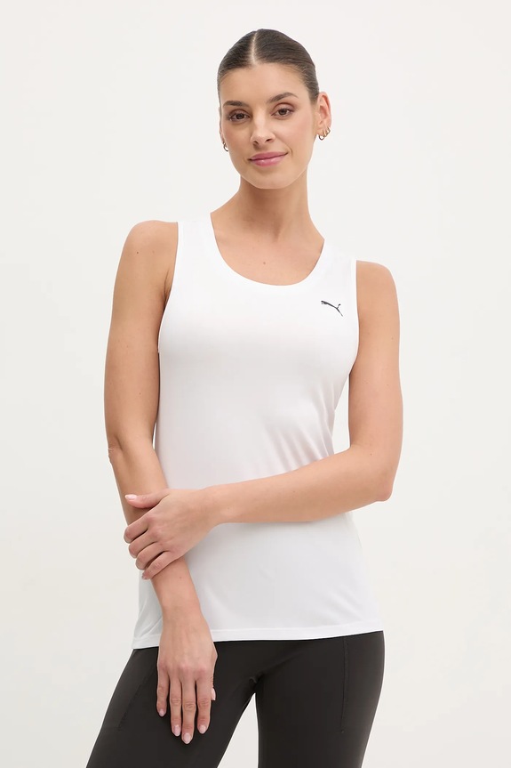 Puma top treningowy Essential Sleeveless regular biały 525886