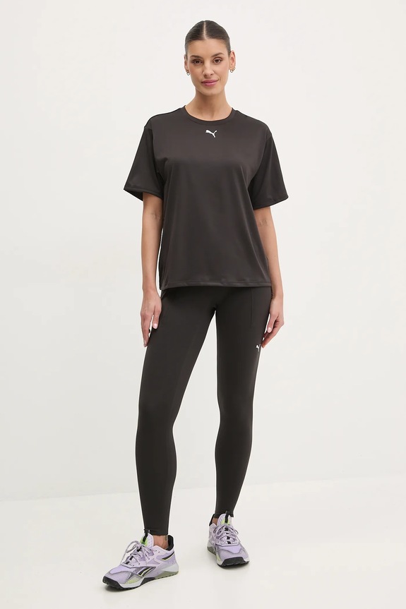 Puma t-shirt treningowy Train All Day Essentials 527139 czarny AW25