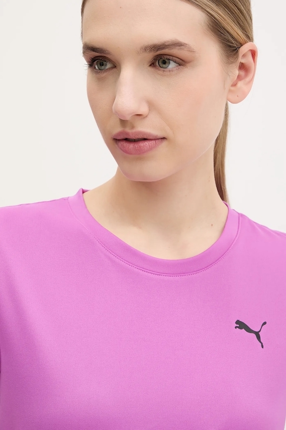 Puma tricou de antrenament Essential Crew violet 527177