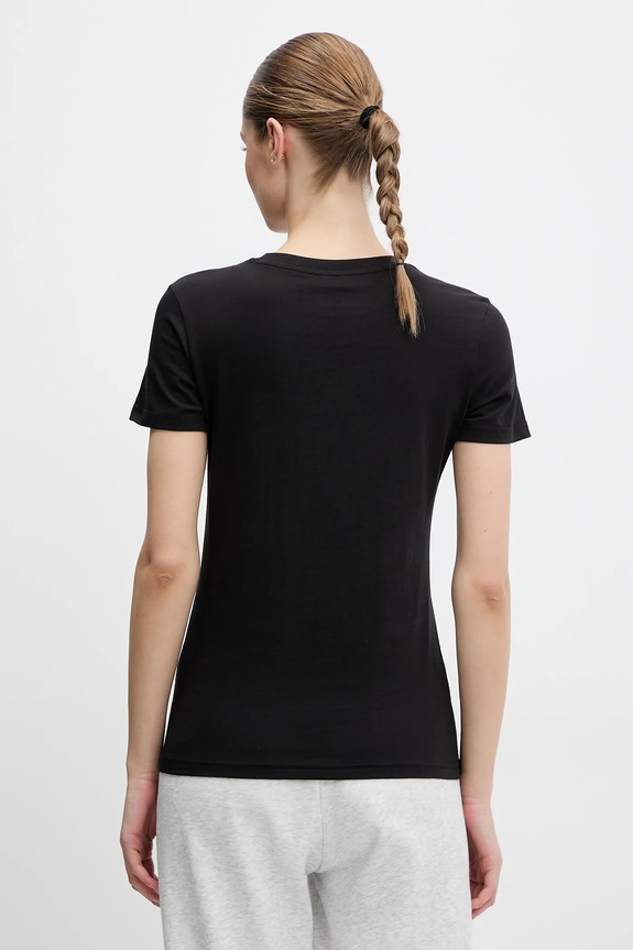 Ρούχα Βαμβακερό μπλουζάκι Puma 631536 μαύρο