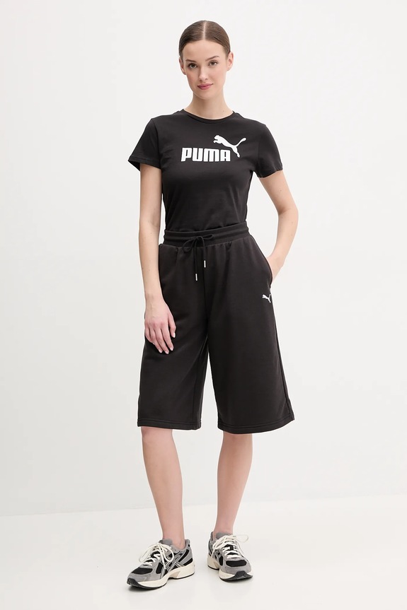Puma pamut póló 682370 fekete SS25