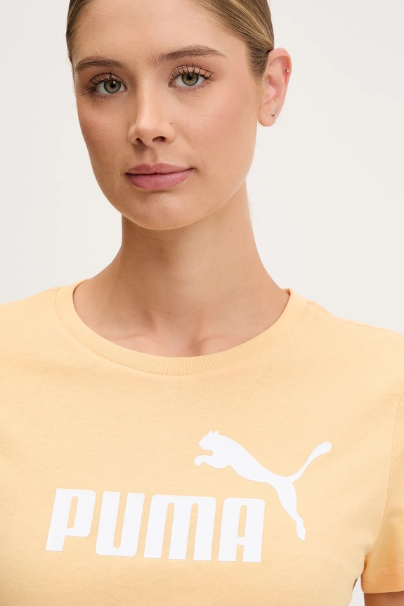 Bavlněné tričko Puma oranžová 682371.