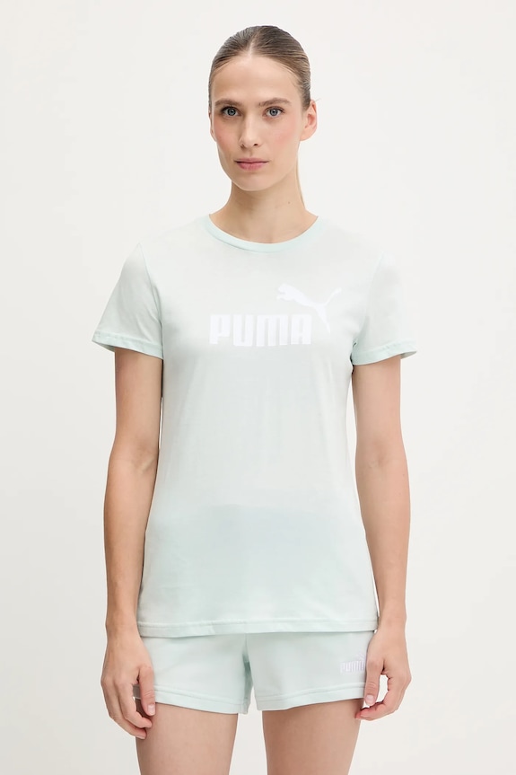 Βαμβακερό μπλουζάκι Puma βαμβάκι τιρκουάζ 682371.