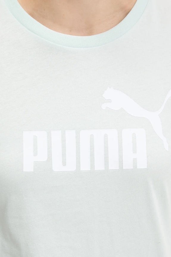 Βαμβακερό μπλουζάκι Puma 682371. τιρκουάζ