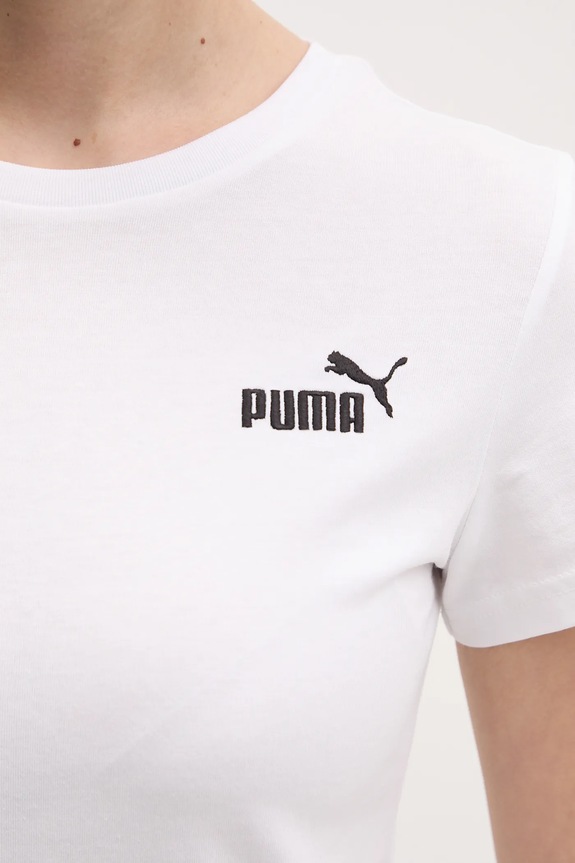 Puma t-shirt bawełniany 682372 biały
