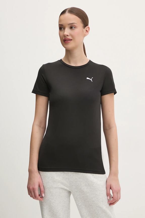 Puma pamut póló pamut fekete 682376