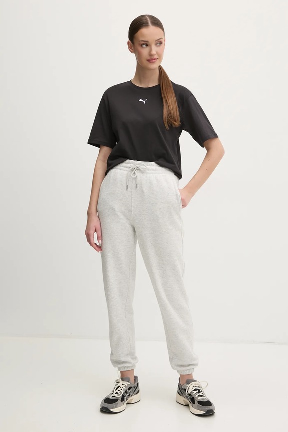 Puma T-shirt női pamut Essential Relaxed 684971 fekete SS26