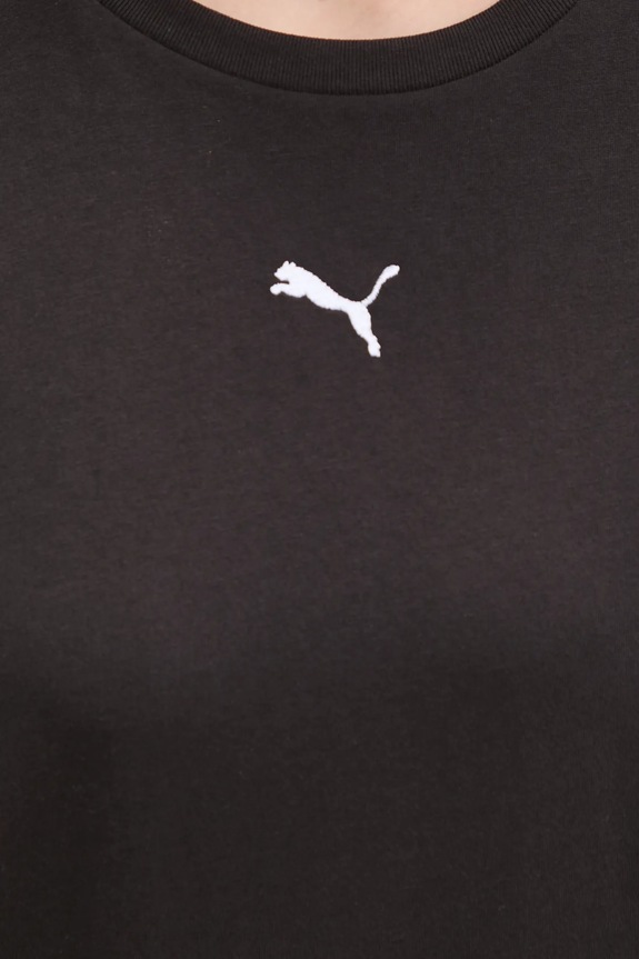 Puma T-shirt női pamut Essential Relaxed 684971 fekete