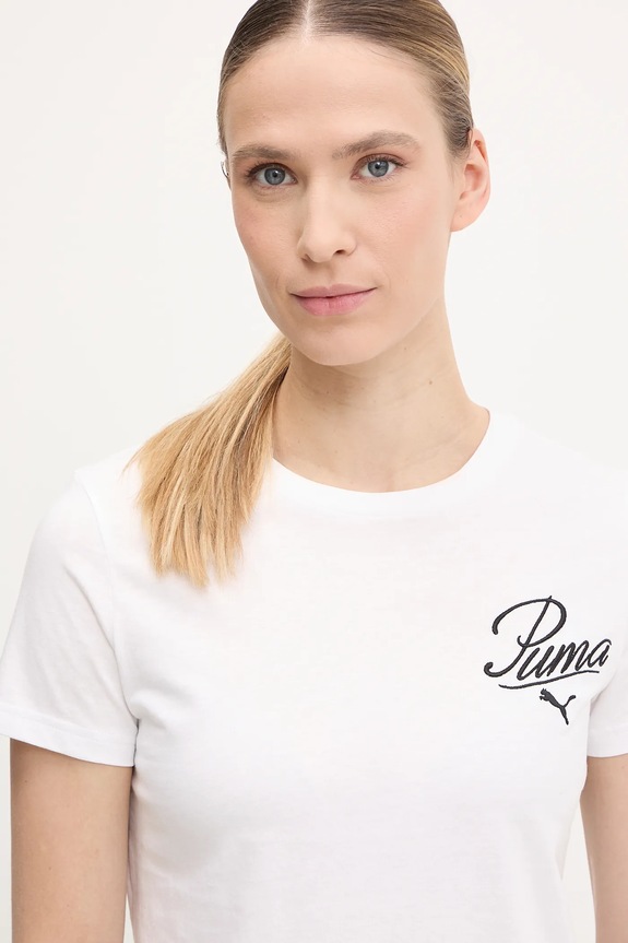 Puma pamut póló fehér 684982