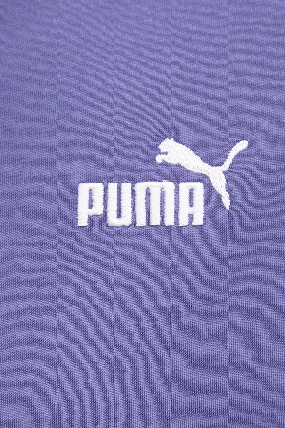 Βαμβακερό μπλουζάκι Puma 685009 μωβ