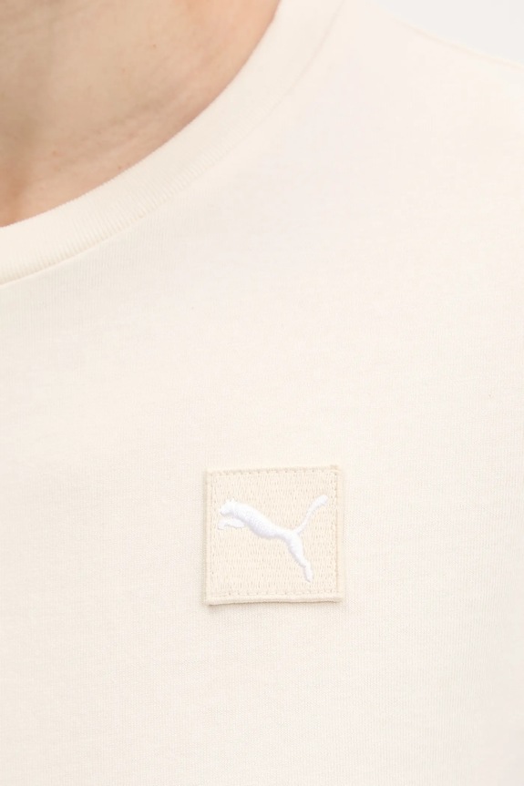 Βαμβακερό μπλουζάκι Puma 685016. μπεζ