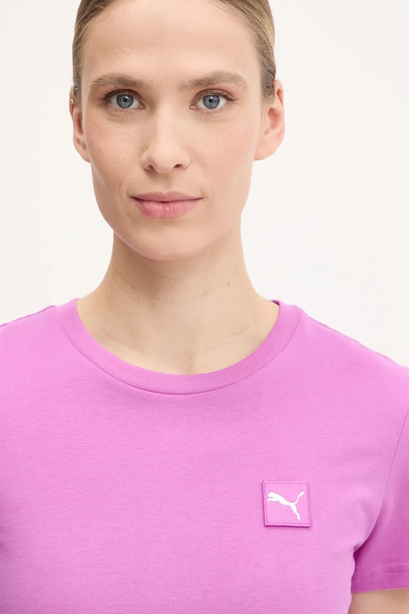 Puma pamut póló rózsaszín 685016.