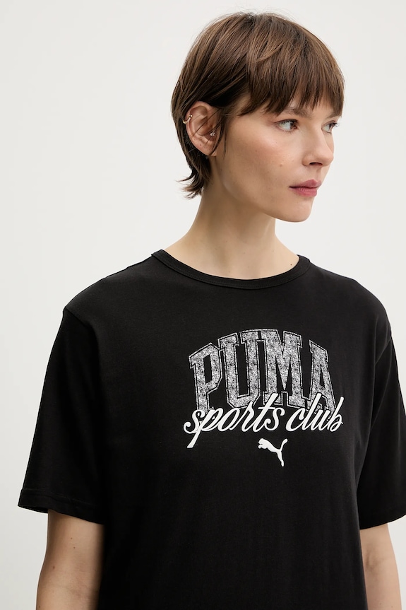 Puma t-shirt bawełniany czarny 685031