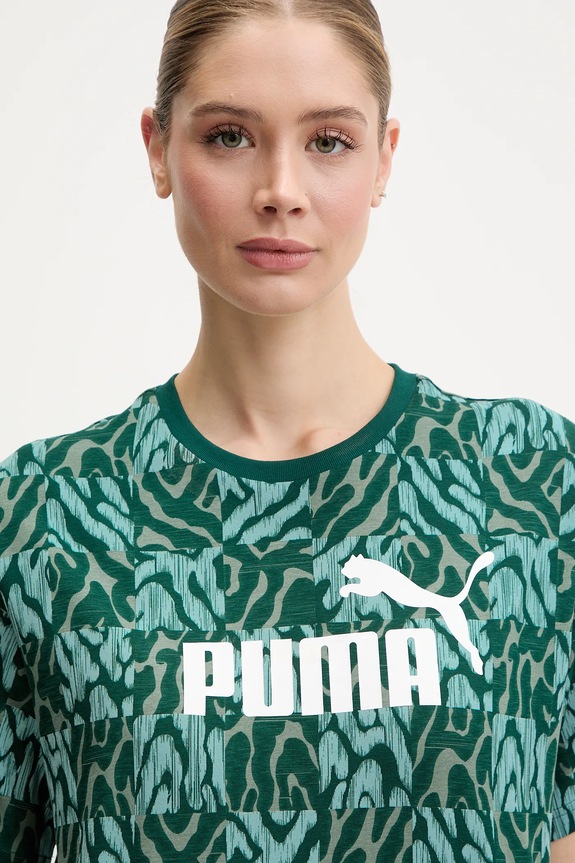 Puma pamut póló zöld 685070