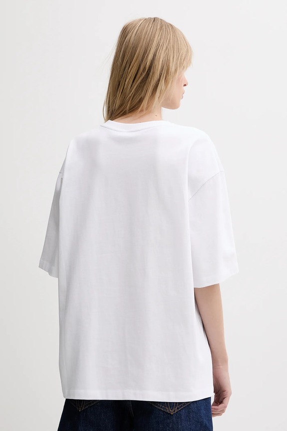 Îmbrăcăminte Fiorucci tricou din bumbac White Dreaming 1967 Print Boxy Fit T-Shirt W02SMTSH103CJ01WH08 alb