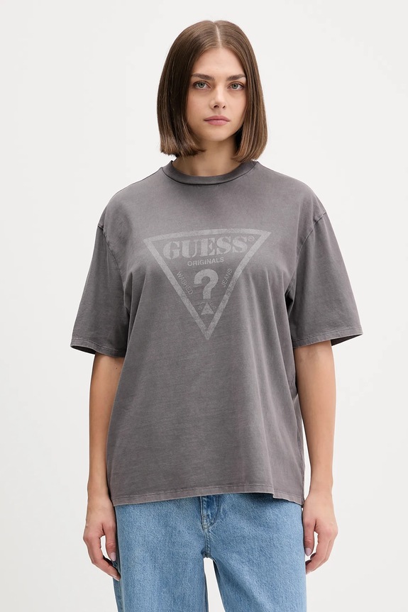 Guess Originals t-shirt bawełniany szary M5GI10.K8FQ4