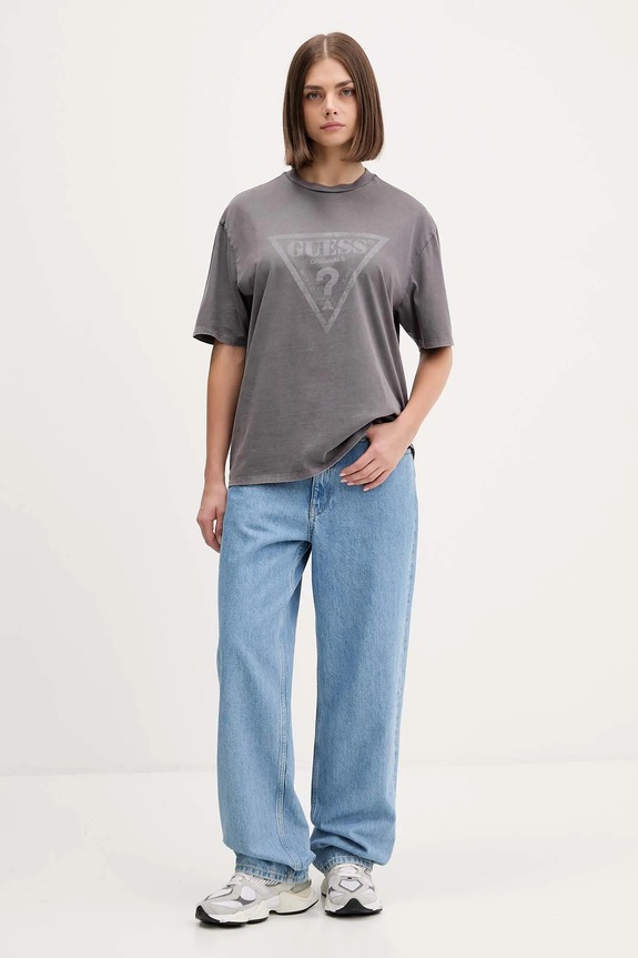 Guess Originals t-shirt bawełniany M5GI10.K8FQ4 szary AW25