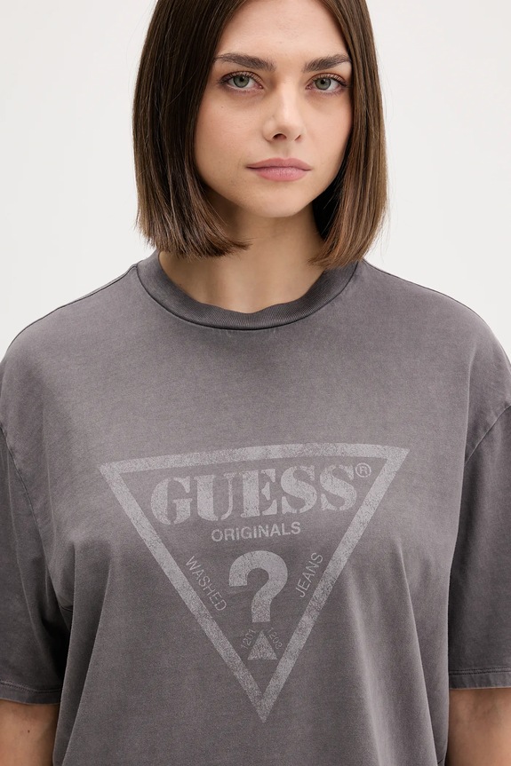 Guess Originals t-shirt bawełniany szary M5GI10.K8FQ4
