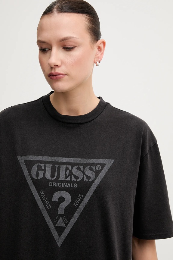 Abbigliamento Guess Originals t-shirt in cotone M5GI10.K8FQ4 nero