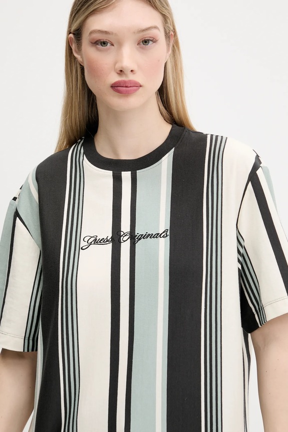 Guess Originals t-shirt bawełniany turkusowy M5GI59.K8FQ4