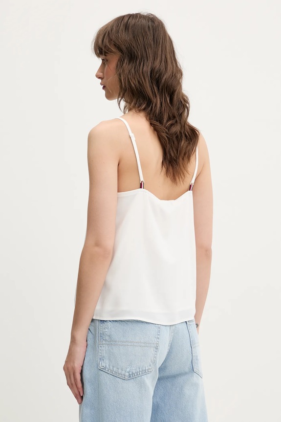 Odzież Tommy Jeans bluzka DW0DW20604 biały