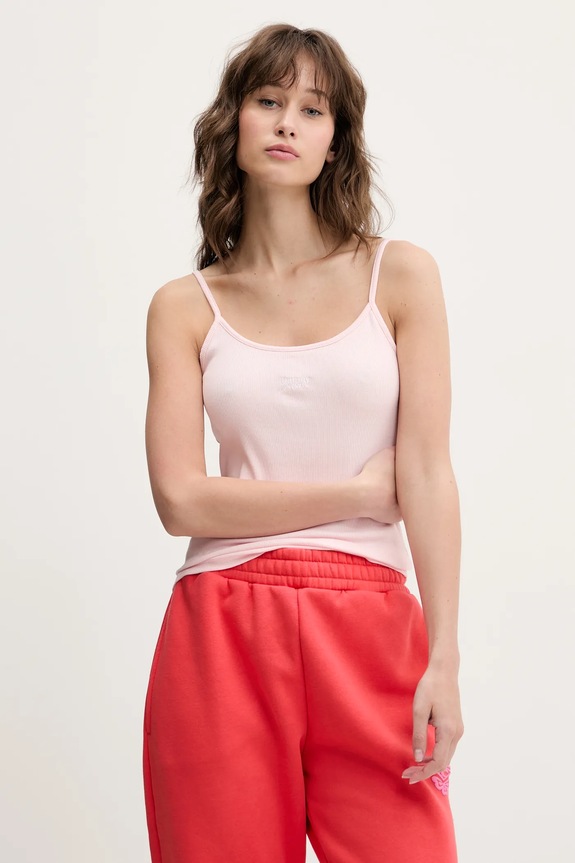 Top Tommy Jeans nášivka ružová DW0DW20241
