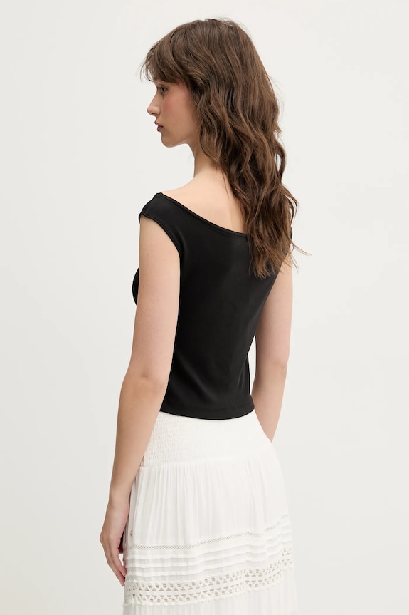 Ruházat Tommy Jeans top DW0DW20234 fekete