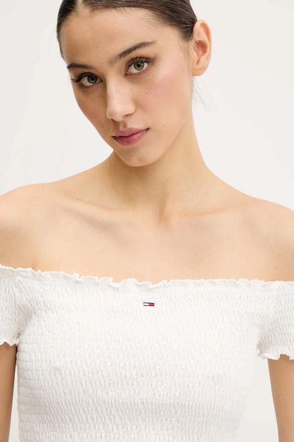 Odjeća Bluza Tommy Jeans DW0DW20238 bijela