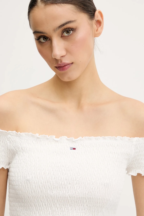 Odjeća Bluza Tommy Jeans DW0DW20238 bijela