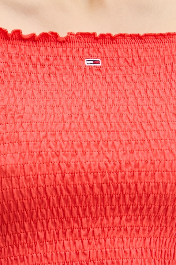 Blúzka Tommy Jeans oranžová DW0DW20238