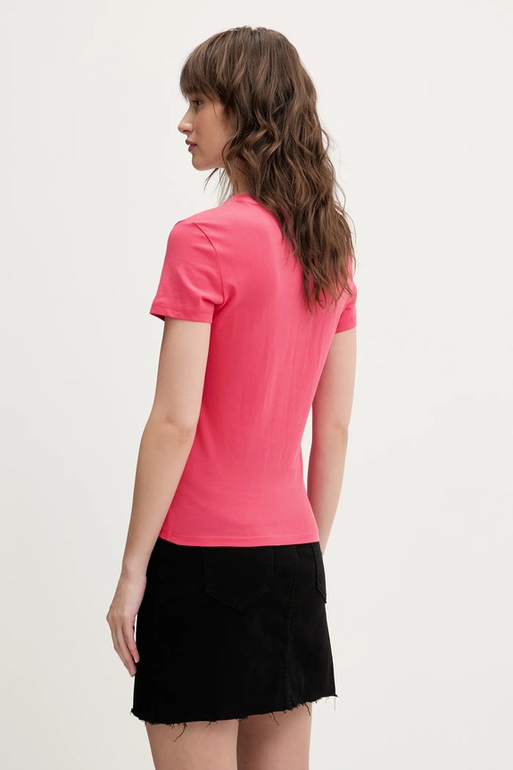 Tommy Jeans t-shirt in cotone DW0DW20315 rosa SS25